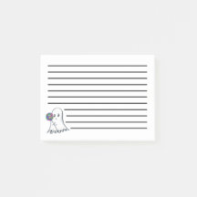 Cute Ghost with Lolipop Post-It Notes