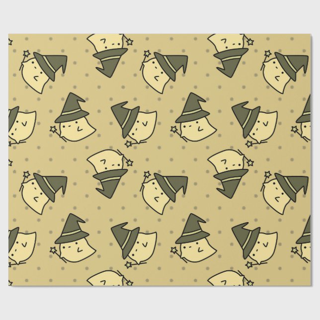 Cute Ghost Wrapping Paper  (Flat)