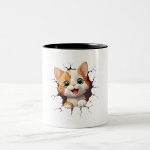 Cute Ghost You Are My Boo Valentines Day Coffeemug Two-Tone Coffee Mug