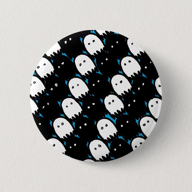 Cute Ghosts 6 Cm Round Badge (Front)