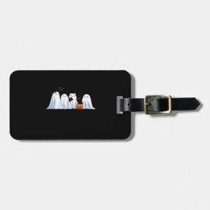 Cute Ghosts and Black Cats Halloween � Spooky Seas Luggage Tag