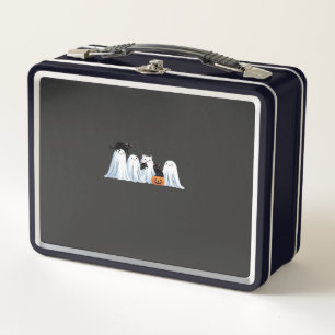 Cute Ghosts and Black Cats Halloween � Spooky Seas Metal Lunch Box
