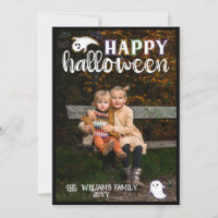 Cute Ghosts Bats Happy Halloween Photo