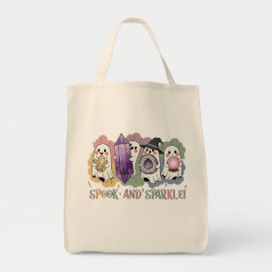 Cute Ghosts Crystals Halloween Magic Aesthetic Tote Bag