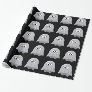 Cute Ghosts Halloween Birthday Wrapping Paper