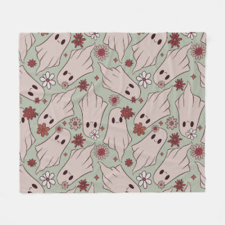 Cute Ghosts Halloween  Fleece Blanket