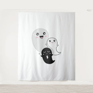 cute ghosts halloween kawaii tapestry