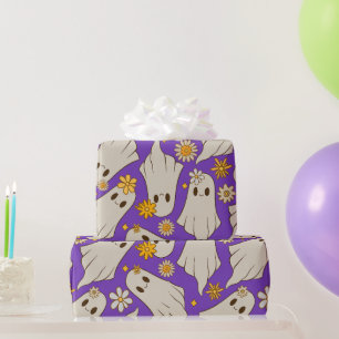 Cute Ghosts Halloween Wrapping Paper