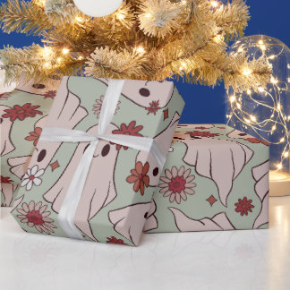 Cute Ghosts Halloween  Wrapping Paper