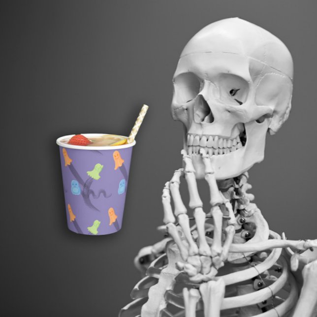 Cute ghosts in lilac, Halloween Paper Cups (Cute ghosts in lilac, Halloween Paper Cups
)