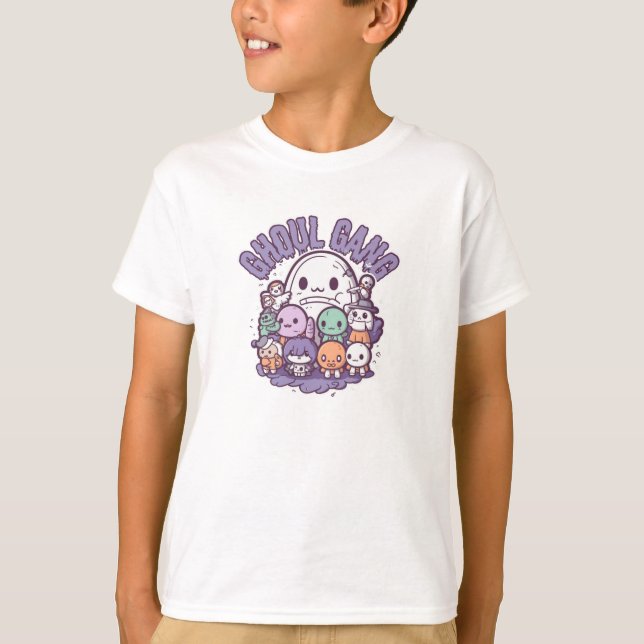 Cute Ghoul Gang Halloween Gift T-Shirt (Front)