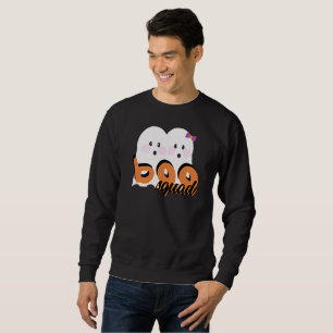 Cute Ghoul Ghost Boo Squad Black Halloween Sweatshirt