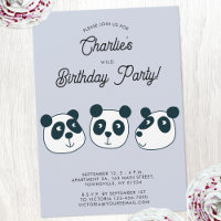 Cute Giant Panda Bear Birthday Party