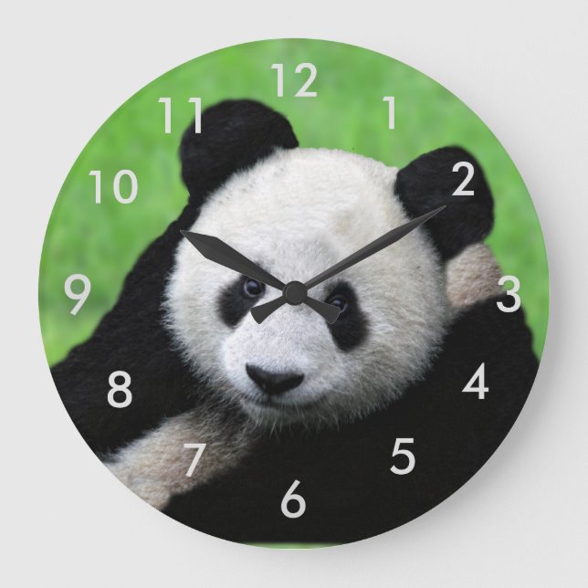 Cute Giant Panda Clock (Front)