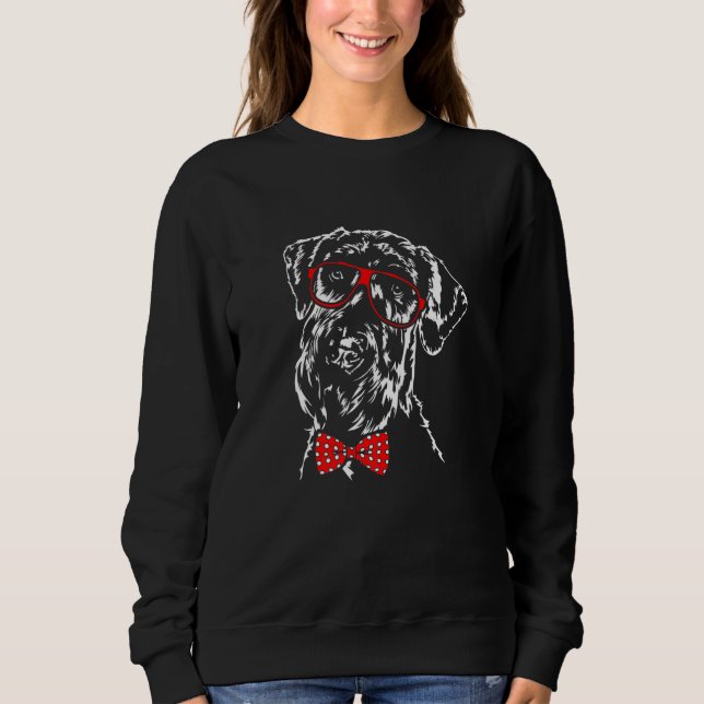 Cute Giant Schnauzer dog mom dog   1 Sweatshirt (Front)