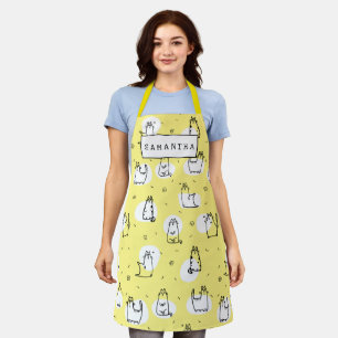 Cute Gift for Cat Lover Cat Mum Personalised Apron