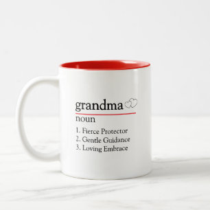 Cute Gift for Grandma Two-Tone Coffee Mug