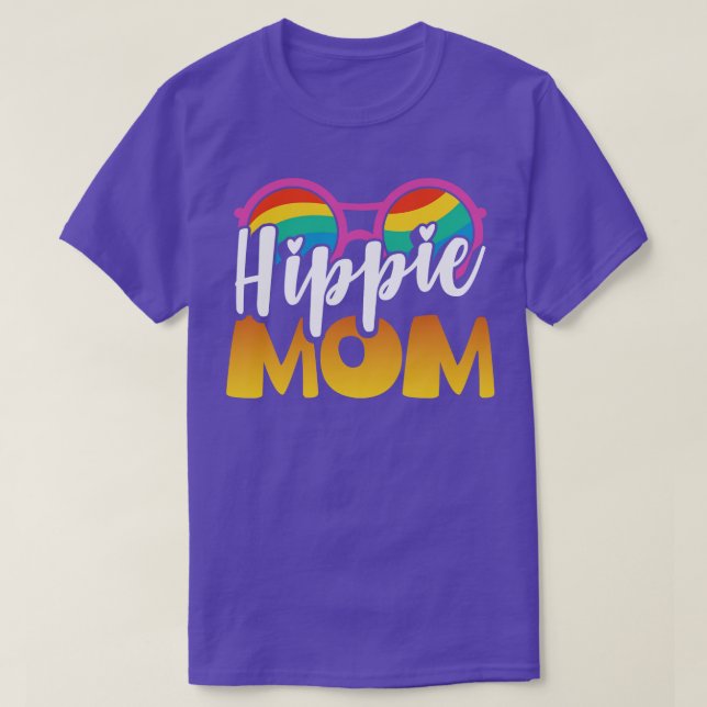 Cute Gift Hippie Mum T-Shirt (Design Front)
