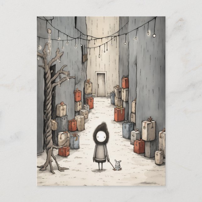 Cute Gifts Alley Holiday Postcard (Front)