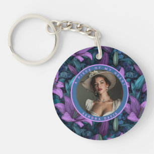 Cute Gifts For Dad Custom Lilies Key Ring