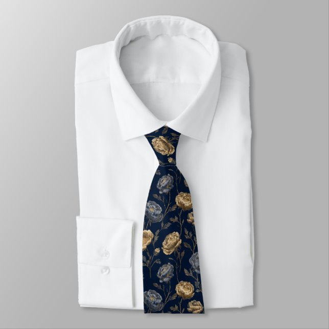 Cute Gifts For Dad Ranunculus Flower Tie (Tied)