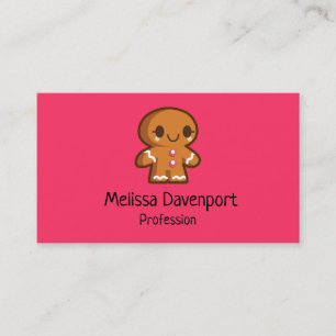 Cute Gingberbread Man Business Card