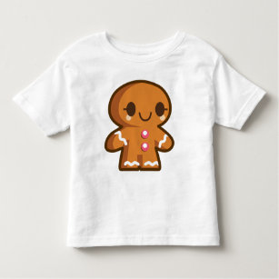 Cute Gingberbread Man Toddler T-Shirt
