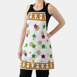 Cute Ginger Bread Cookie Mum Girlfriend Christmas  Apron