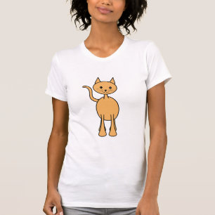 Cute Ginger Cat. Orange Cat Cartoon. T-Shirt
