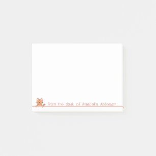 Cute Ginger Cat Personalise Notes