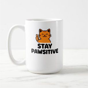 Cute Ginger Cat Thumbs up Coffee mug