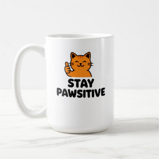 Cute Ginger Cat Thumbs up Coffee mug