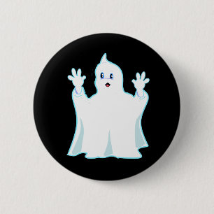 Cute Ginger Ghost 6 Cm Round Badge
