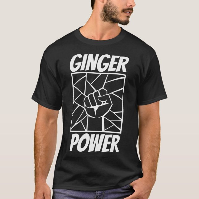 Cute Ginger Power Red Hair Redhead  T-Shirt (Front)