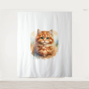 Cute Ginger Tabby Cat Classic T-Shirt Tapestry
