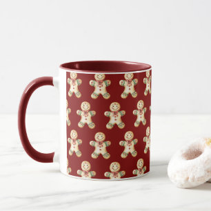 Cute Gingerbread Boy Coffee Drinking Mug