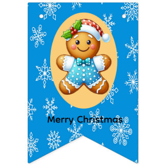 Cute Gingerbread Bunting Flags