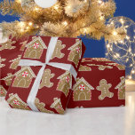 Cute Gingerbread/Candy Christmas Wrapping Paper<br><div class="desc">Wrapping Paper
Cute Gingerbread/Candy Christmas
Festive/Fun/Holidays
Customisable</div>