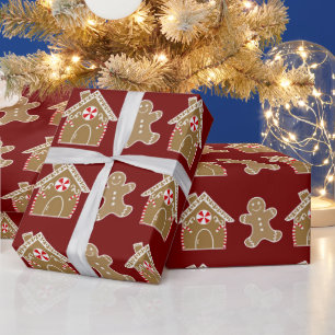 Cute Gingerbread/Candy Christmas Wrapping Paper