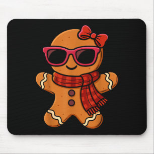 Cute Gingerbread Christmas For Women Girls Xmas Mouse Pad