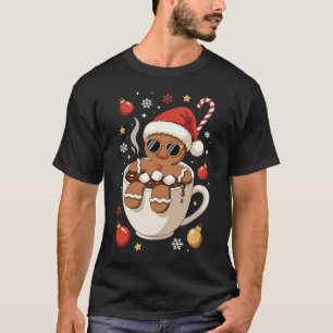 Cute Gingerbread Christmas Holiday T-Shirt