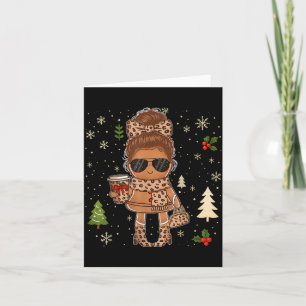 Cute Gingerbread Christmas Snow Xmas For Men Women Card