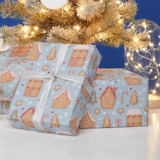 Cute Gingerbread Christmas Wrapping Paper