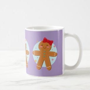 Cute Gingerbread Couples Cookies Art Drawing Coffee Mug
