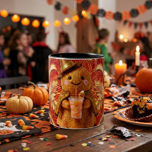 Cute Gingerbread Halloween Mug