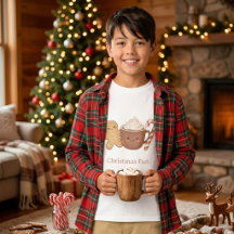 Cute Gingerbread & Hot Cocoa Kids' Christmas Fun P