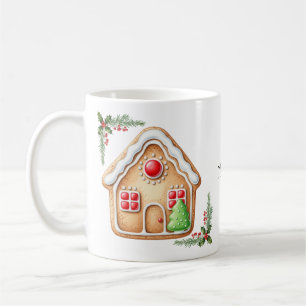 Cute Gingerbread House Custom Gift Christmas Mug