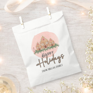 Cute Gingerbread house Favour Bag