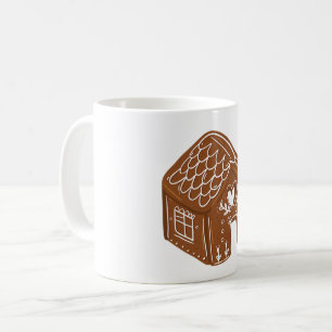 Cute Gingerbread House Holiday Cookie Coffee Mug