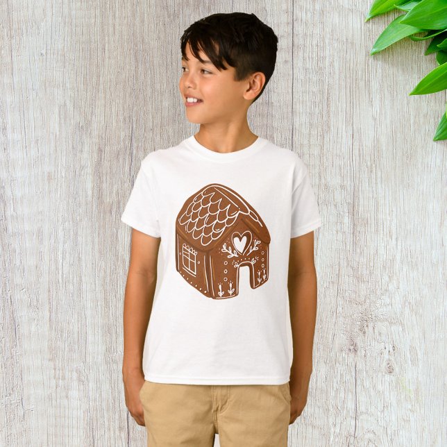 Cute Gingerbread House Holiday Cookie T-Shirt (Creator Uploaded)
